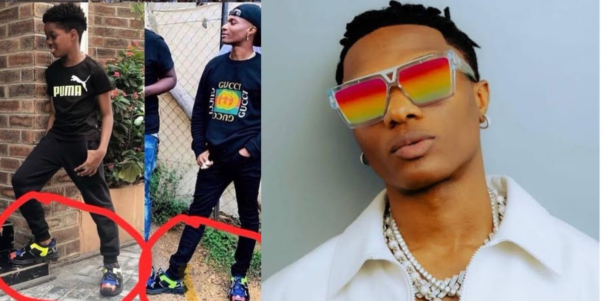 Wizkid and Son, Boluwatife, Share Same Shoes in Viral Photo Amid Davido Feud