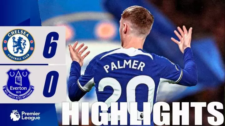 Chelsea 6 – 0 Everton (Apr-15-2024) Premier League Highlights