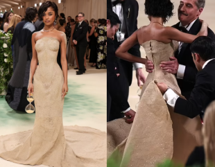 5 Men Assist Tyla Upstairs at the Met Gala Due to Delicate Dress