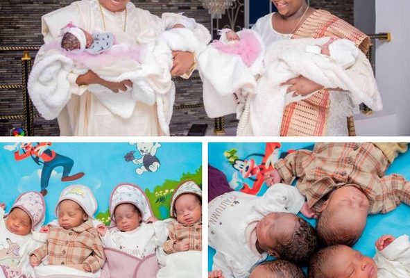 53-Year-Old Nigerian Woman Delivers Quadruplets (Photos)