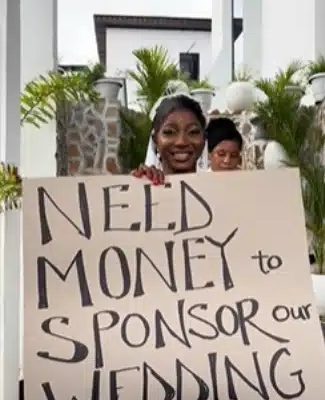 Woman Takes to the Streets with Her Partner to Solicit Funds for Their Wedding (Video)