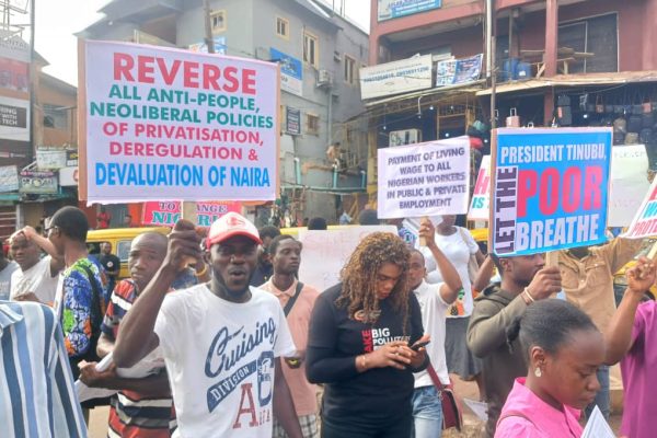 June 12: Nigerians Protest Hardship, Demand Tinubu’s Resignation (Photos)