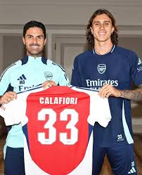 Arsenal complete the signing of Italian center-back Riccardo Calafiori for £42 million