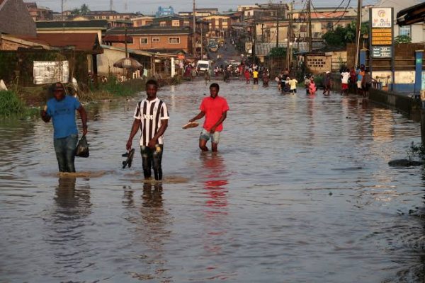 Lagos State Government begs for calm as floods take over several areas in the state