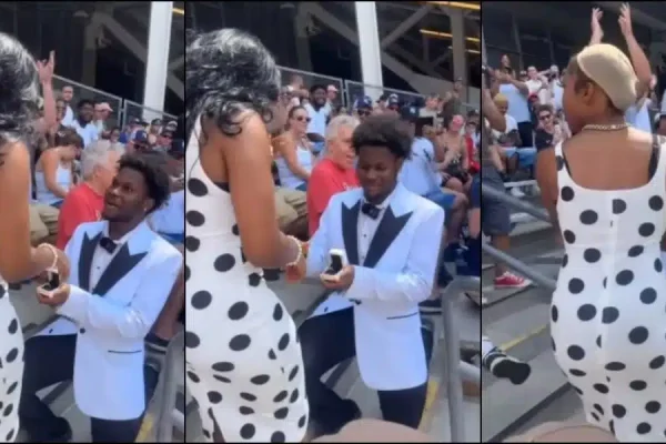 The Moment a Woman’s Wig Was Stolen During a Marriage Proposal