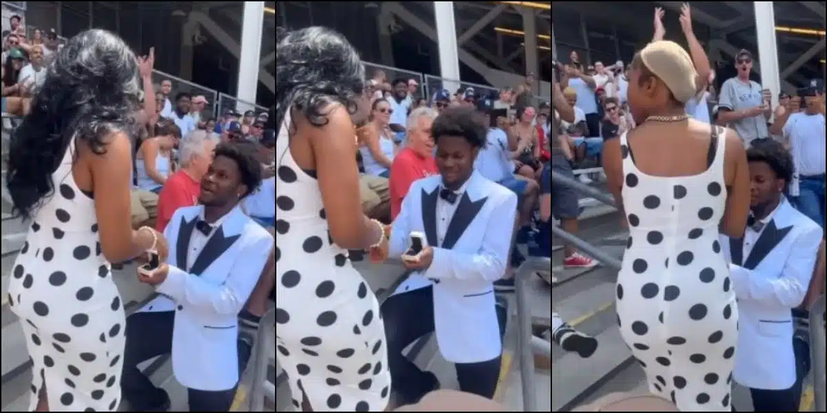 The Moment a Woman’s Wig Was Stolen During a Marriage Proposal